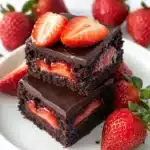 Chocolate Covered Strawberry Brownies Recipe