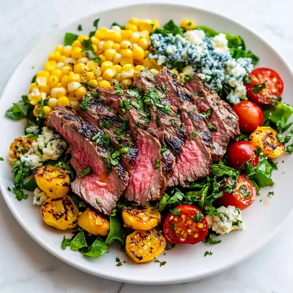 Balsamic Steak Gorgonzola Corn Salad Recipe - Recipe Image