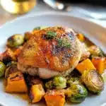 Maple Mustard Roasted Chicken with Fall Vegetables Recipe