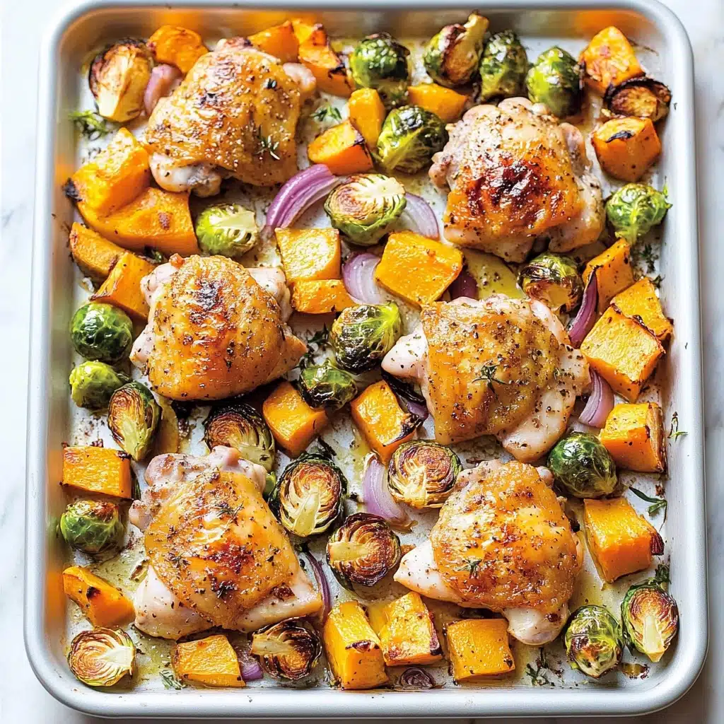 Maple Mustard Roasted Chicken with Fall Vegetables Recipe - Recipe Image