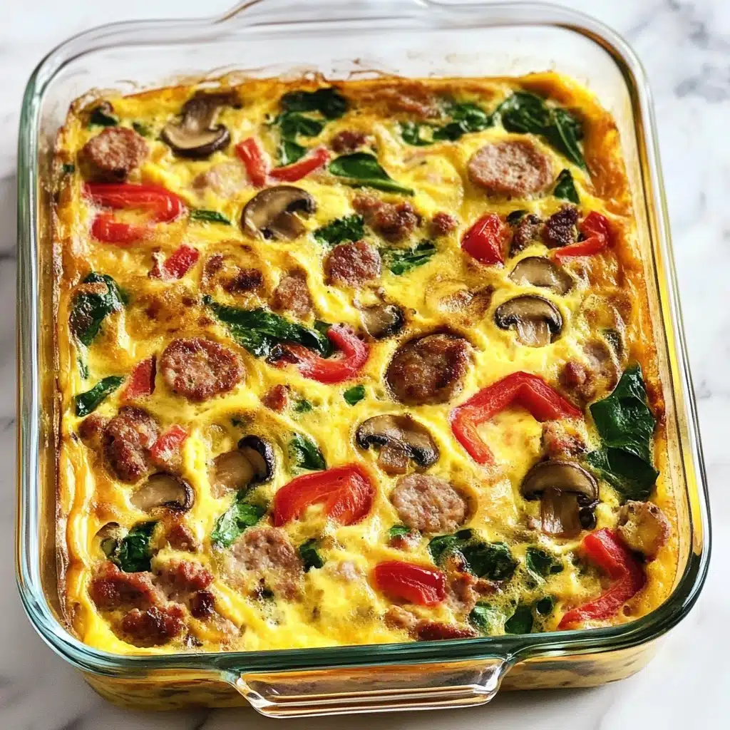 Savory Sausage and Veggie Egg Bake Recipe - Recipe Image