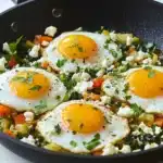 Green Shakshuka with Spinach, Peas, and Feta Recipe