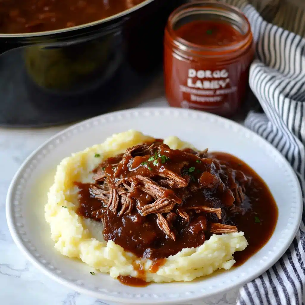 Slow Cooker Italian Chuck Roast with Red Wine Marinara Recipe - Recipe Image