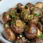 Garlic Herb Butter Roasted Mushrooms Recipe
