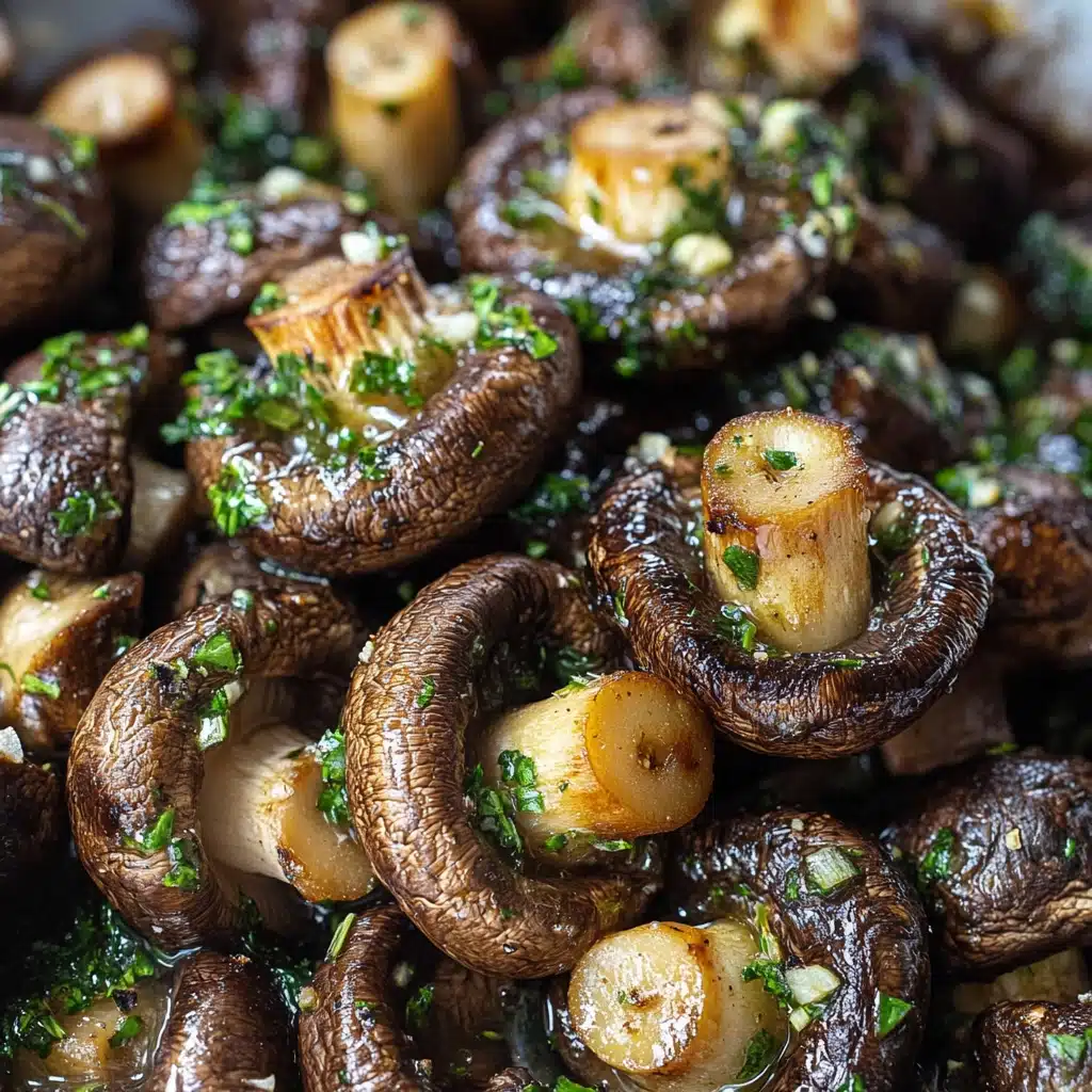 Garlic Herb Butter Roasted Mushrooms Recipe - Recipe Image