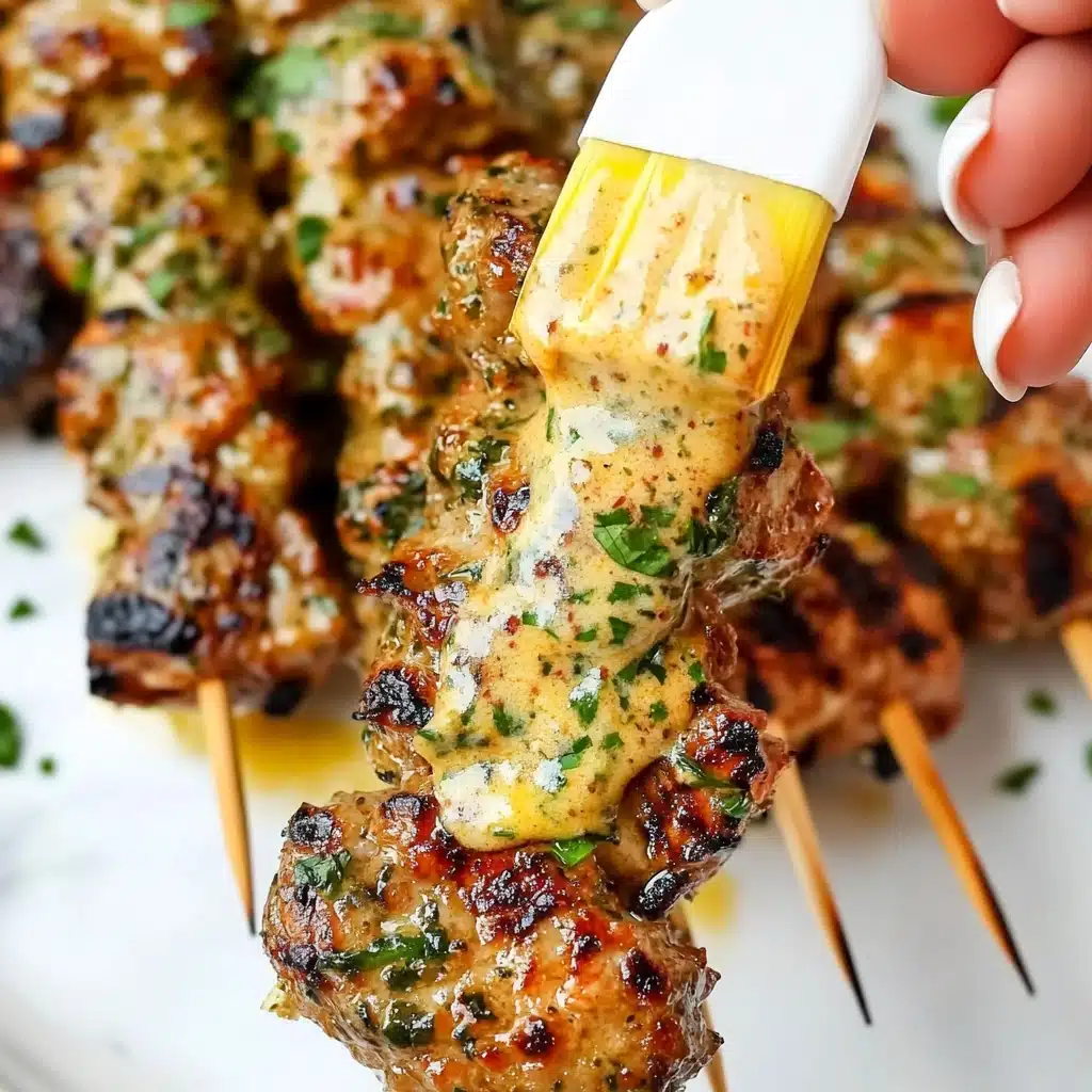 Garlic Parmesan Ranch Chicken Skewers Recipe - Recipe Image