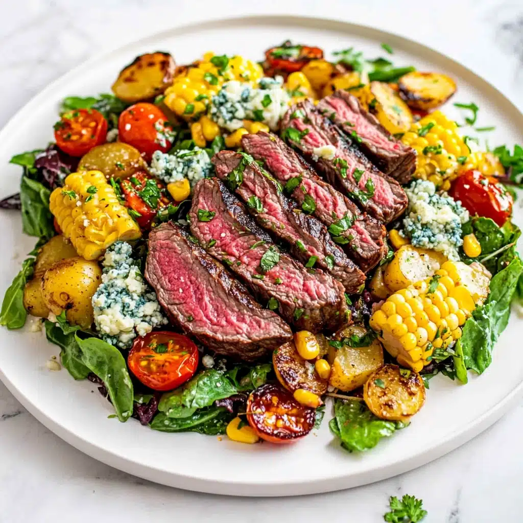 Balsamic Steak Gorgonzola Corn Salad Recipe - Recipe Image