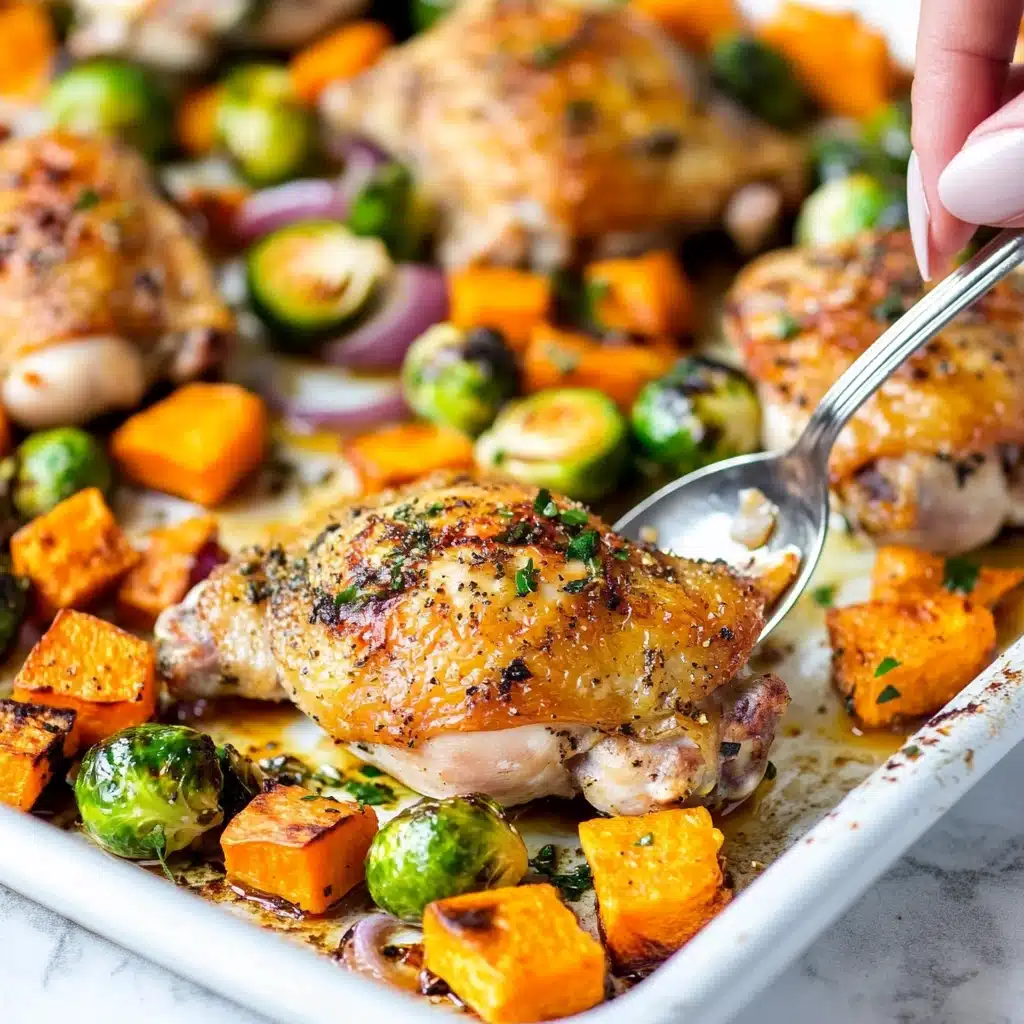 Maple Mustard Roasted Chicken with Fall Vegetables Recipe - Recipe Image