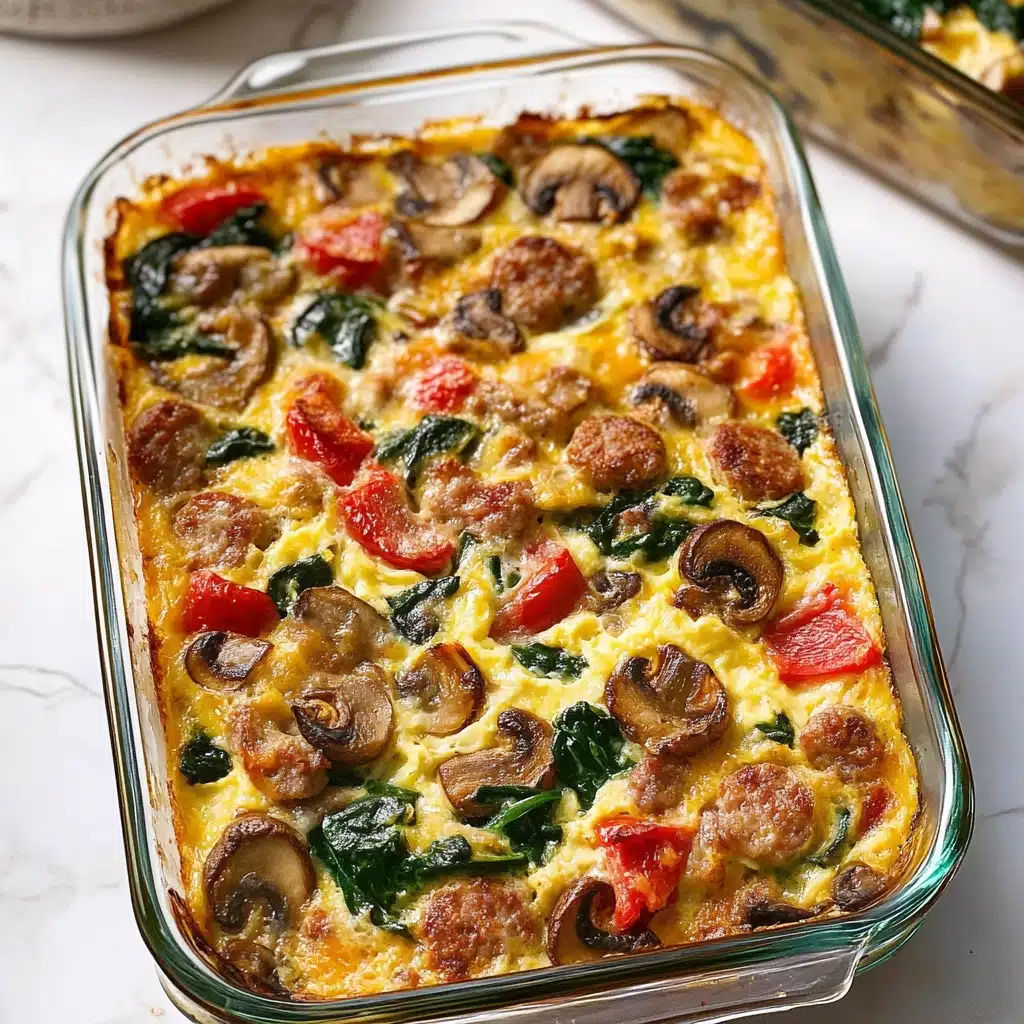 Savory Sausage and Veggie Egg Bake Recipe - Recipe Image