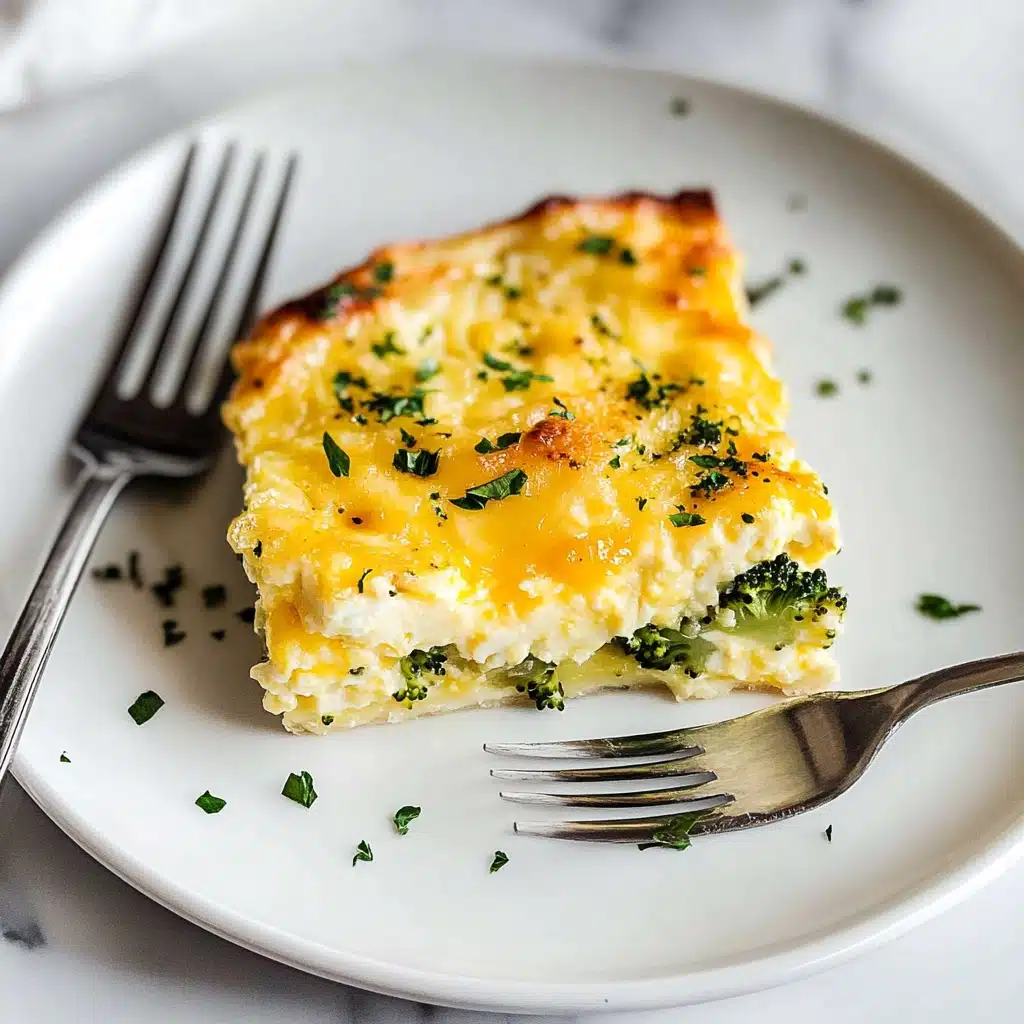 Cheesy Broccoli Frittata Recipe - Recipe Image