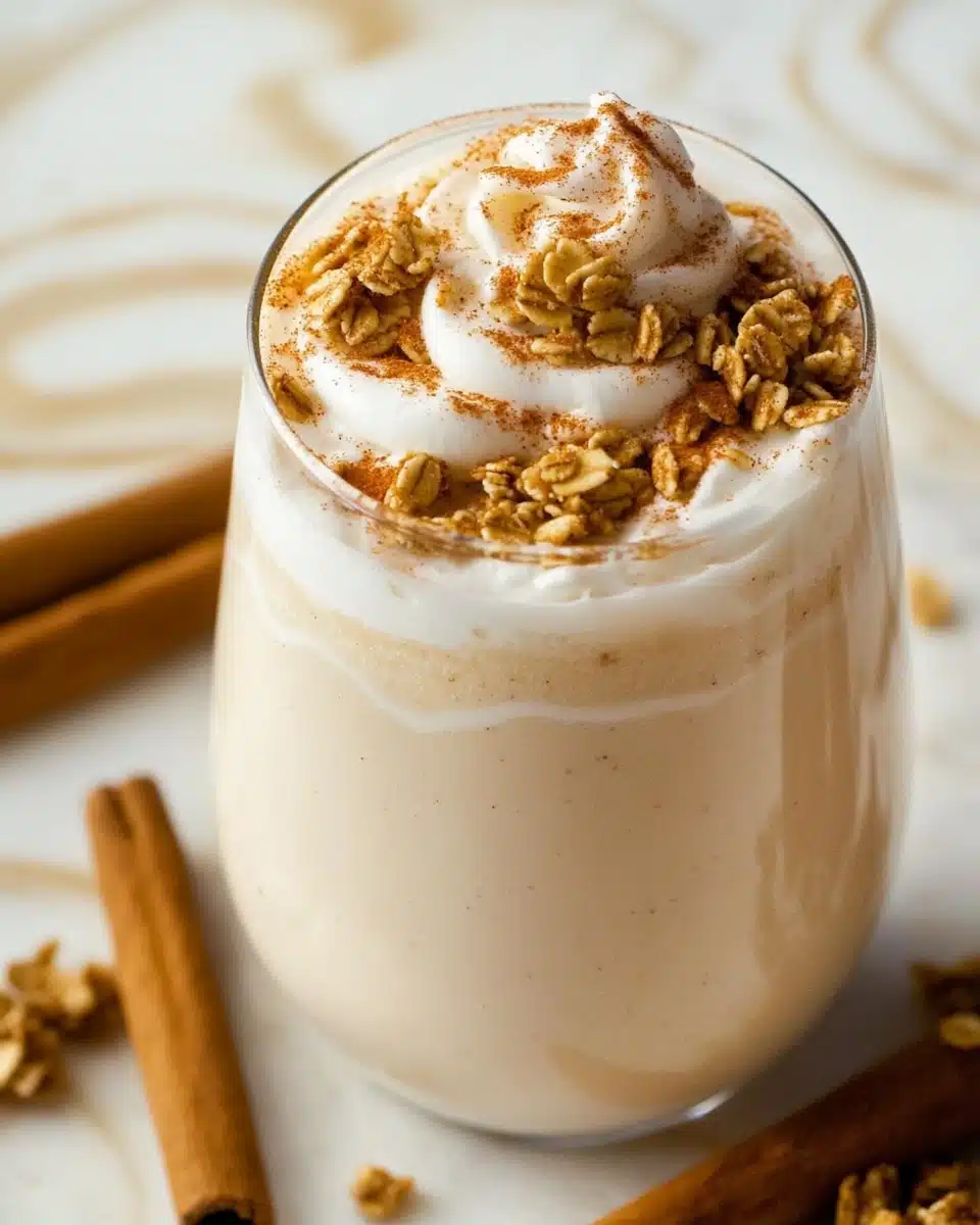 Cinnamon Roll Protein Power Shake Recipe