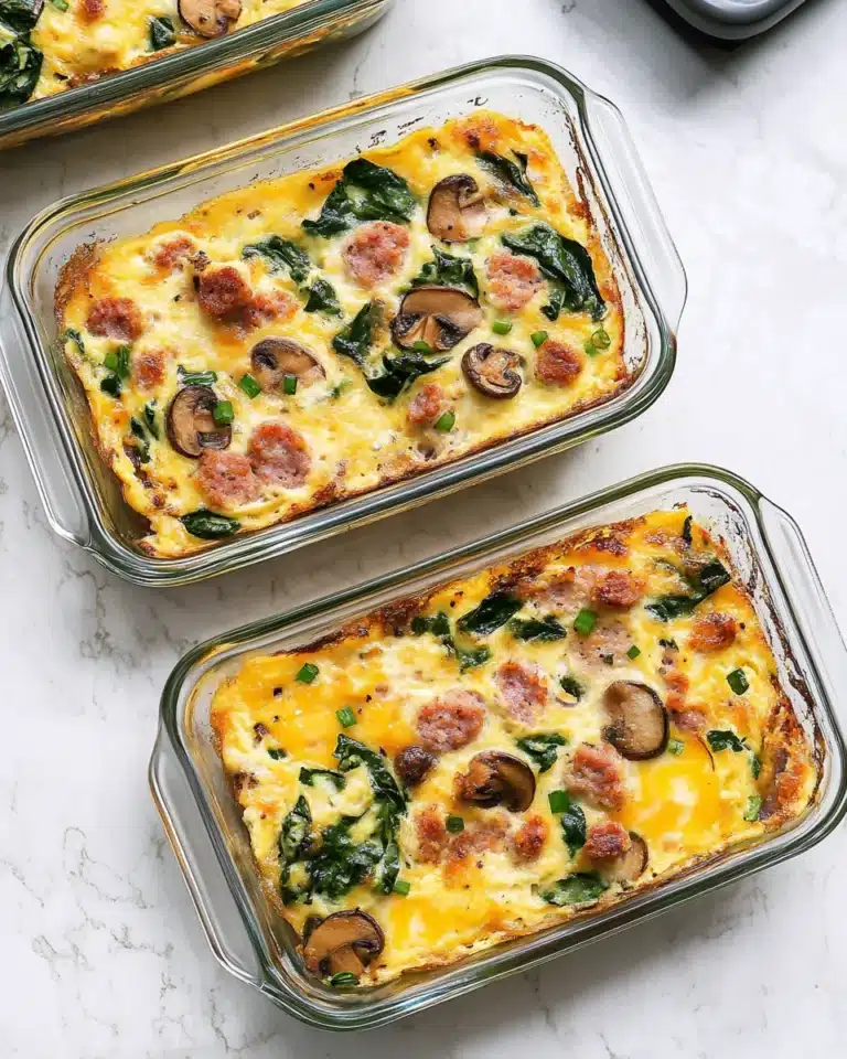Savory Sausage and Veggie Egg Bake Recipe