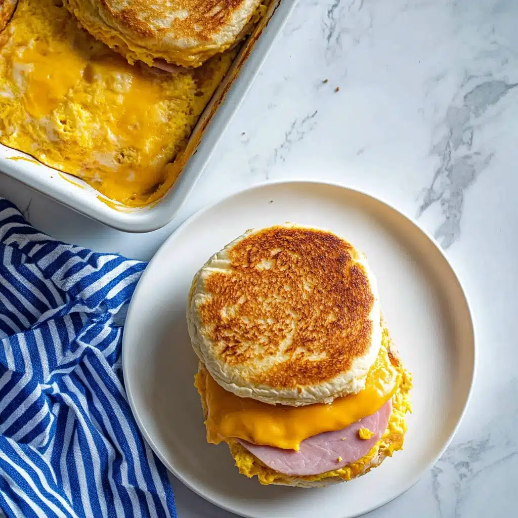 Sheet Pan Egg and Cheese Breakfast Sandwiches Recipe - Recipe Image