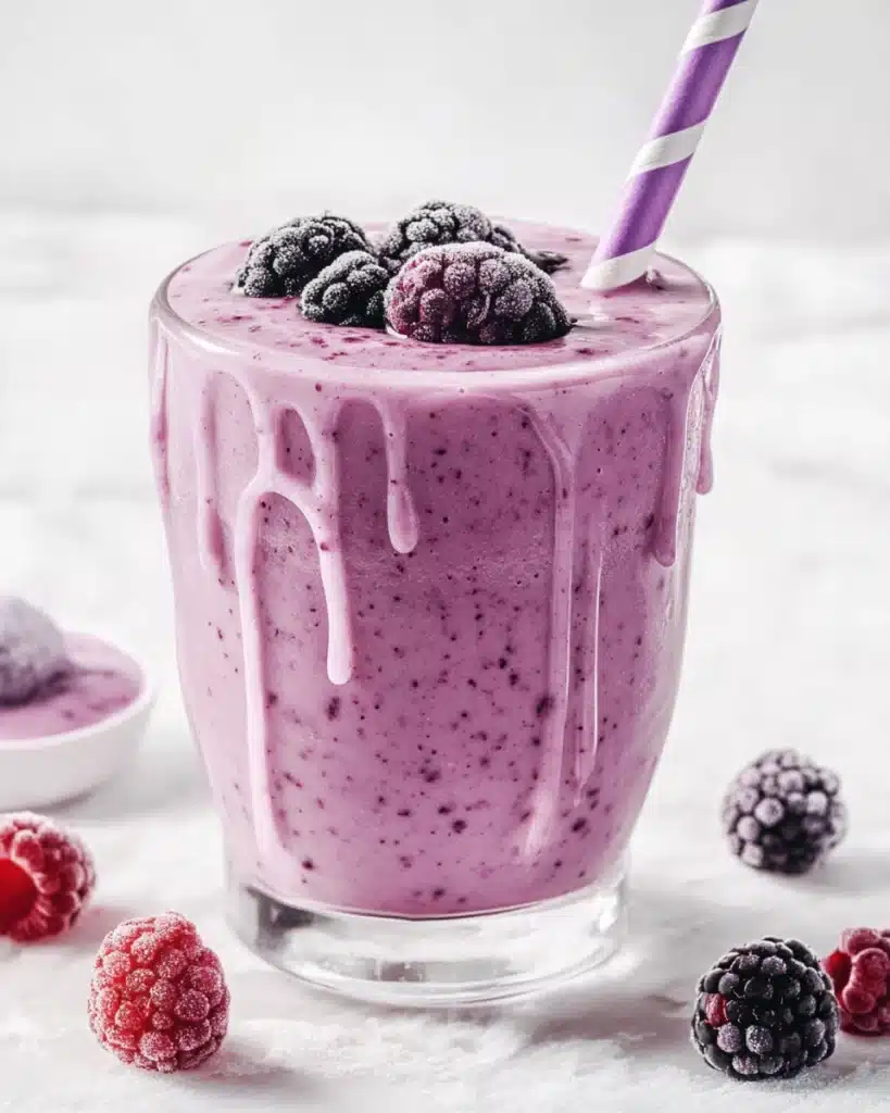 Berry Burst High Protein Smoothie Recipe