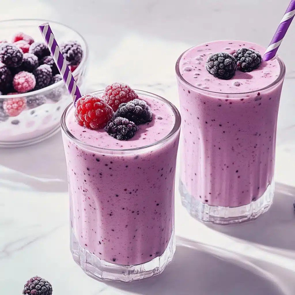 Berry Burst High Protein Smoothie Recipe - Recipe Image