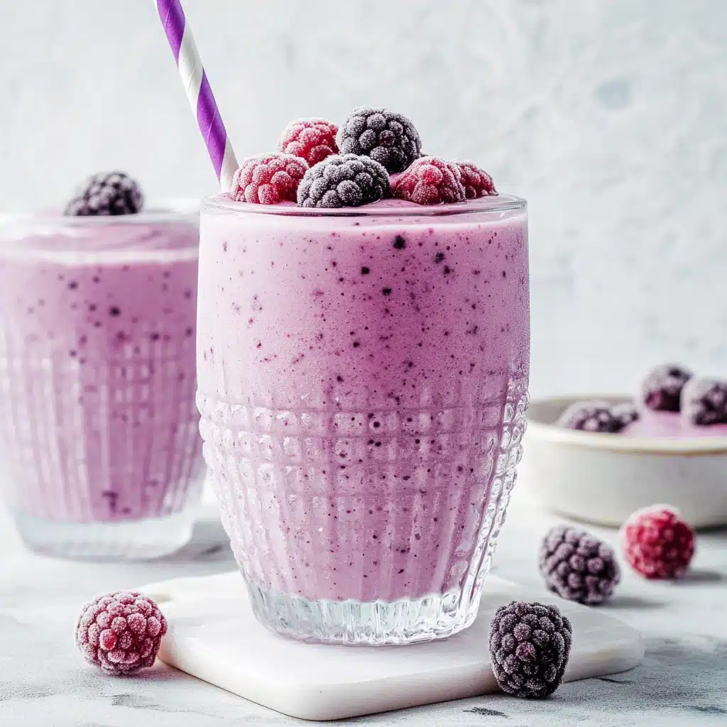 Berry Burst High Protein Smoothie Recipe - Recipe Image