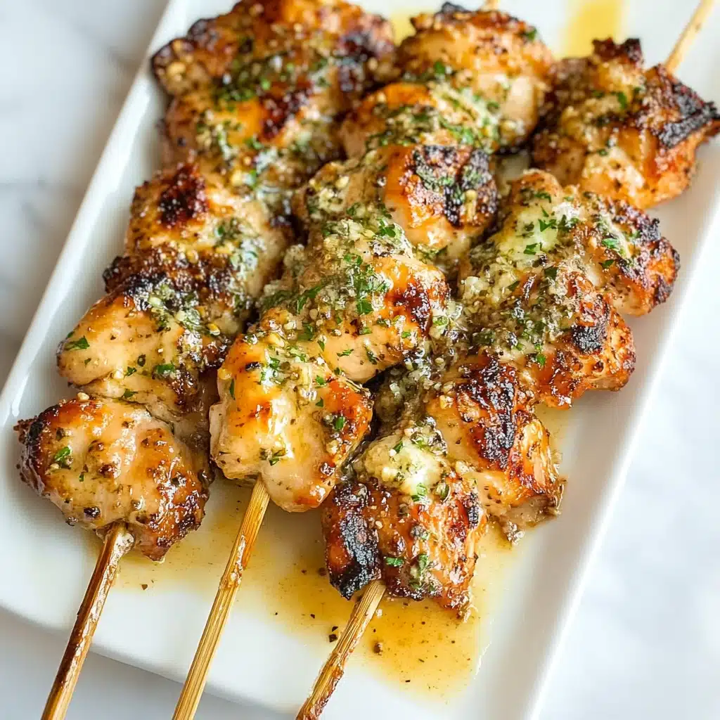 Garlic Parmesan Ranch Chicken Skewers Recipe - Recipe Image