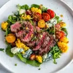Balsamic Steak Gorgonzola Corn Salad Recipe