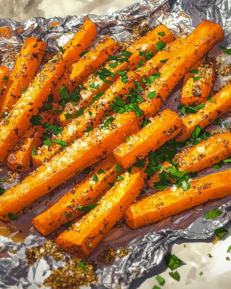 Garlic Parmesan Roasted Carrots Recipe
