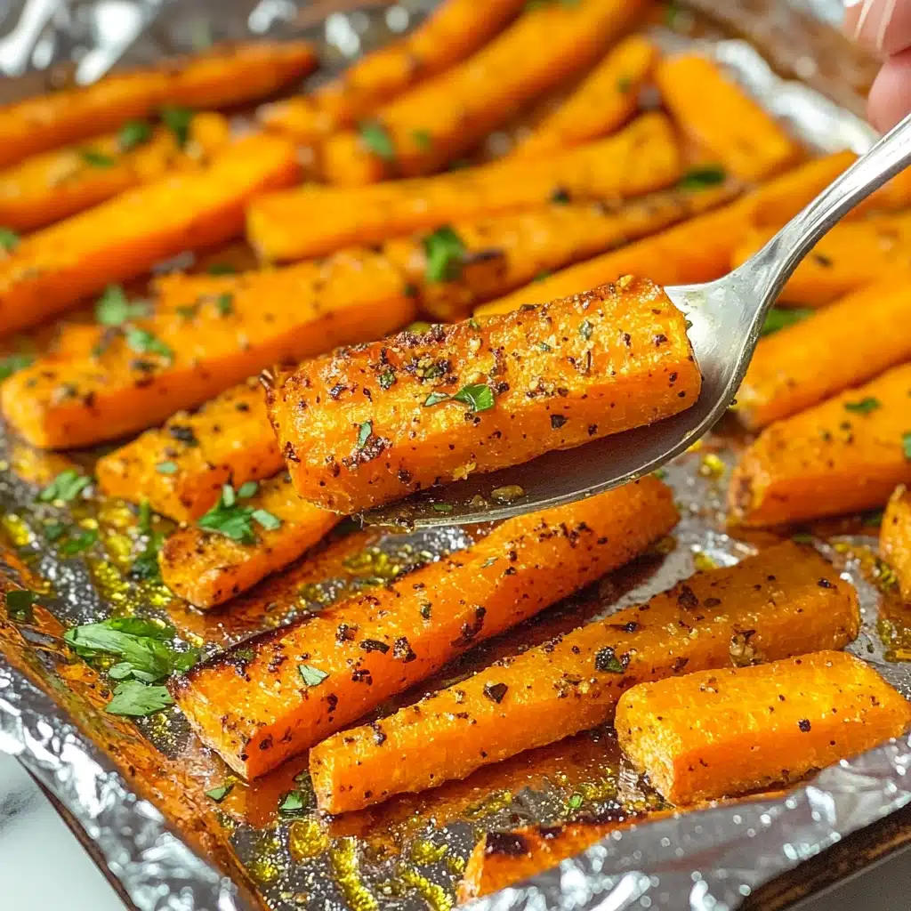 Garlic Parmesan Roasted Carrots Recipe - Recipe Image