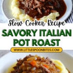 Slow Cooker Italian Chuck Roast with Red Wine Marinara Recipe