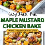 Maple Mustard Roasted Chicken with Fall Vegetables Recipe