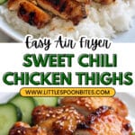 Crispy Sweet Chili Glazed Chicken Thighs Recipe