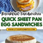 Sheet Pan Egg and Cheese Breakfast Sandwiches Recipe
