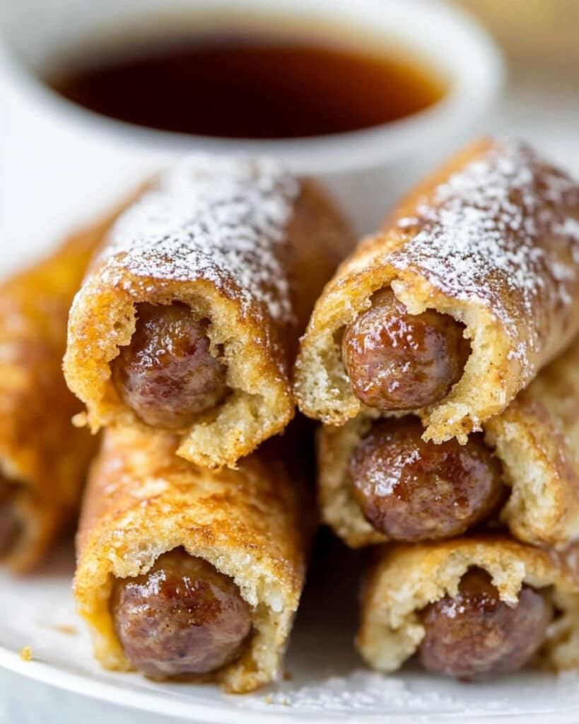 French Toast Sausage Rollups Recipe