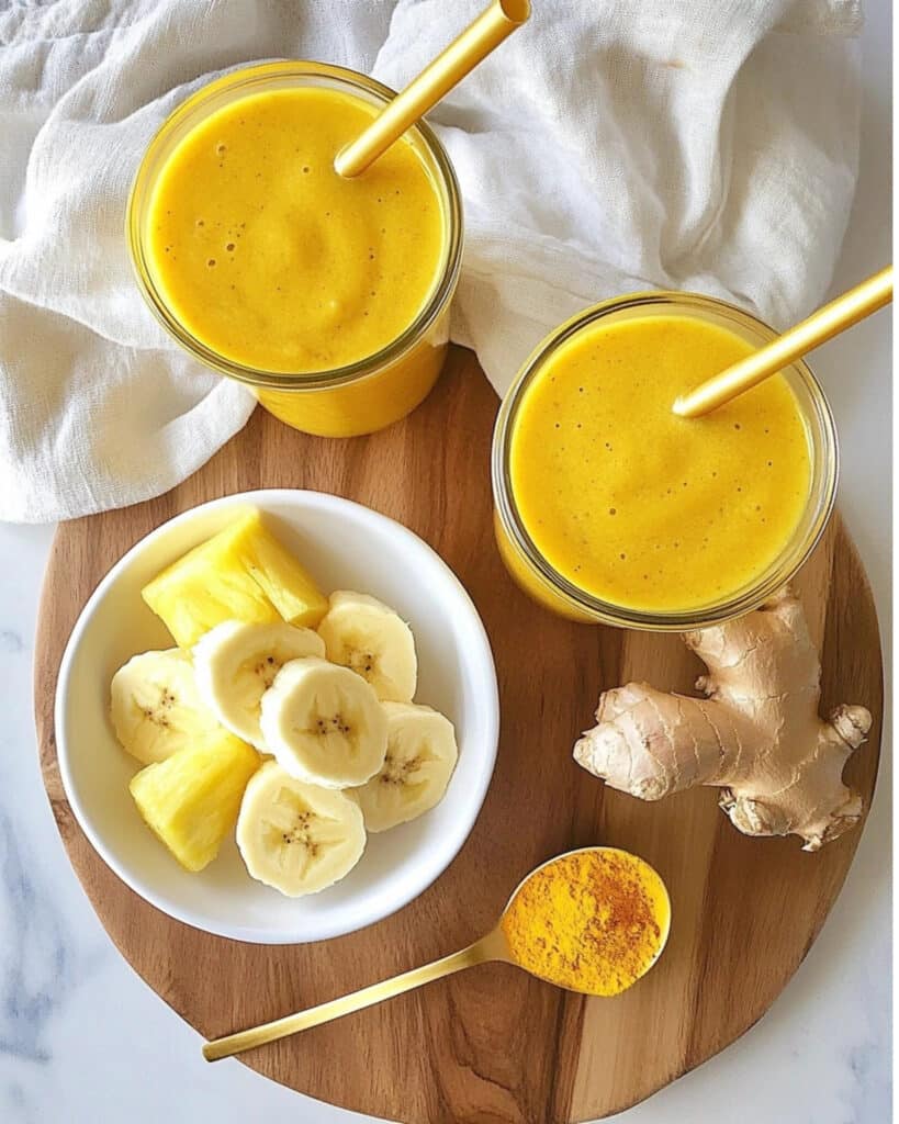 Golden Glow Pineapple Turmeric Smoothie Recipe