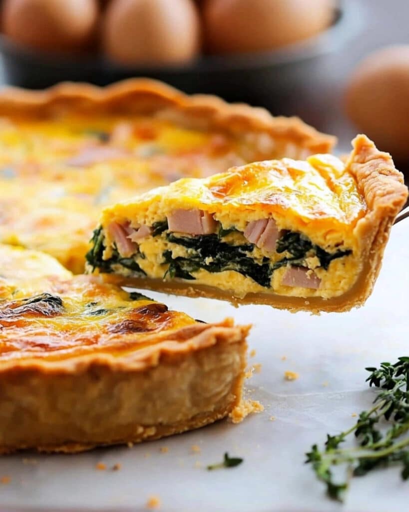 Ham and Cheese Quiche Recipe