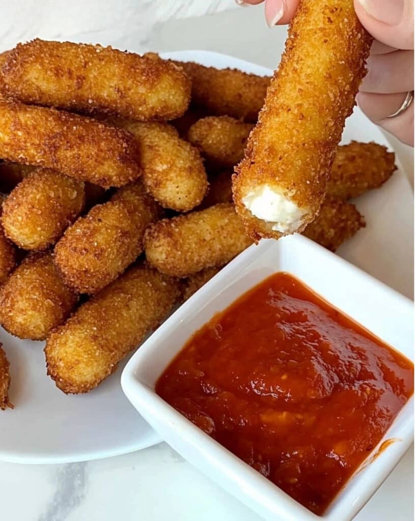 Homemade Fried Mozzarella Sticks Recipe