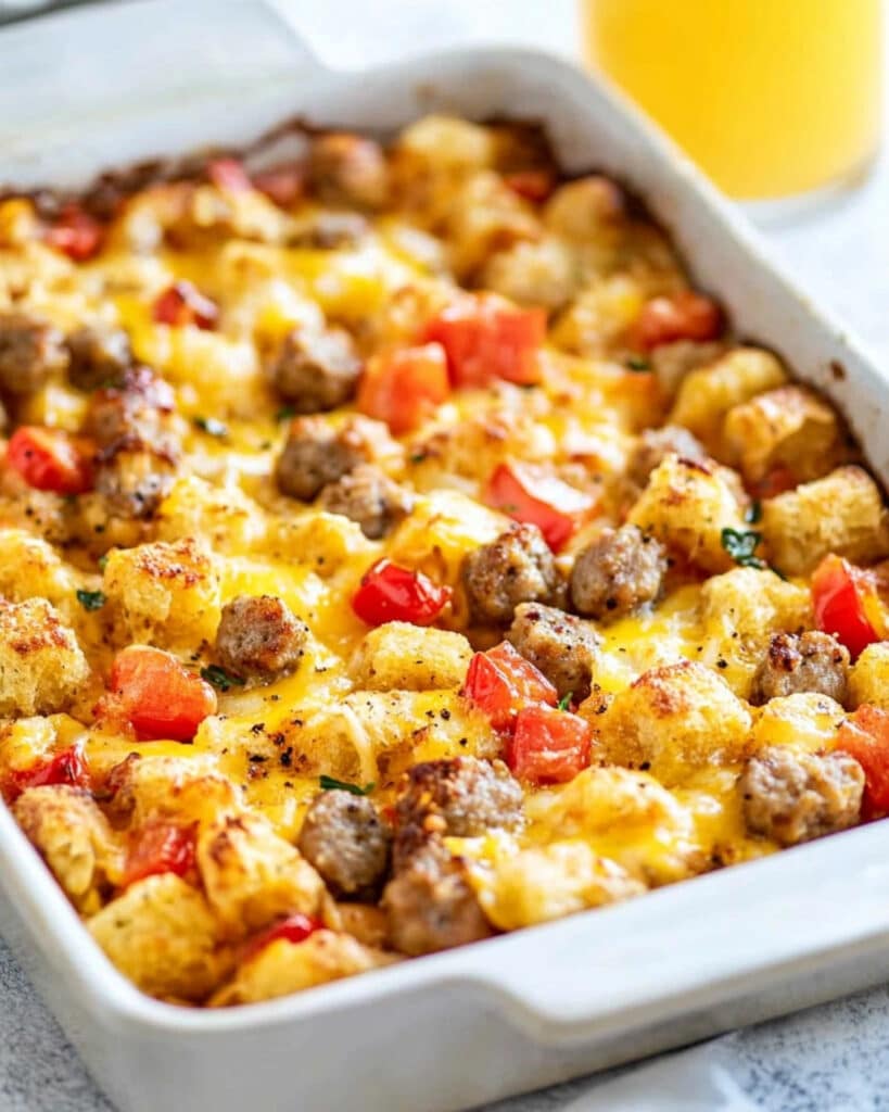 Overnight Everything Bagel Breakfast Casserole Recipe
