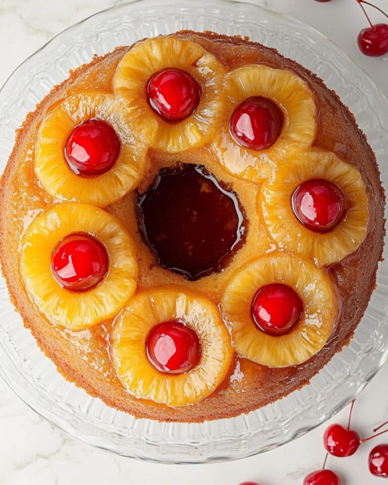 Pineapple Upside Down Bundt Cake Recipe