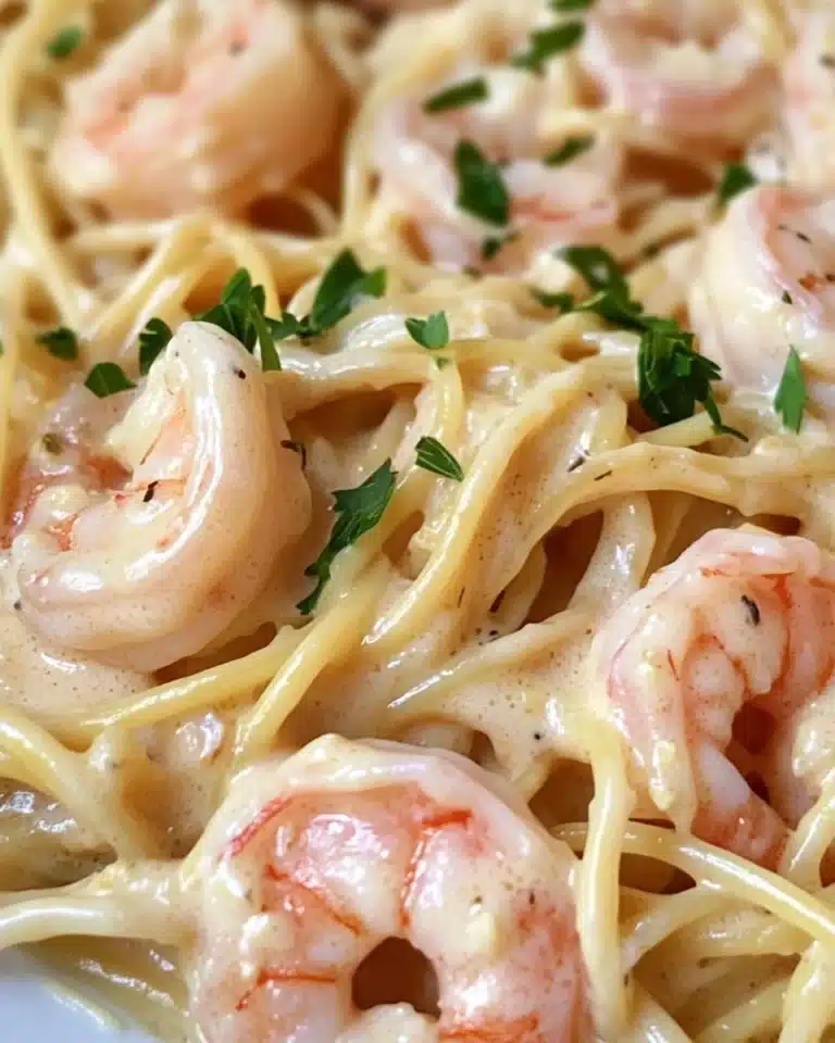 Creamy Garlic Shrimp Pasta Recipe