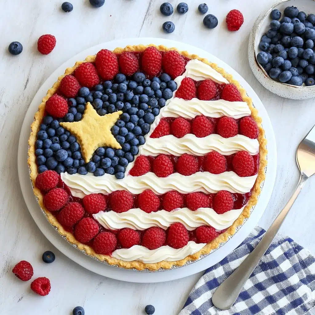 American Flag Fruit Pizza Recipe - Recipe Image