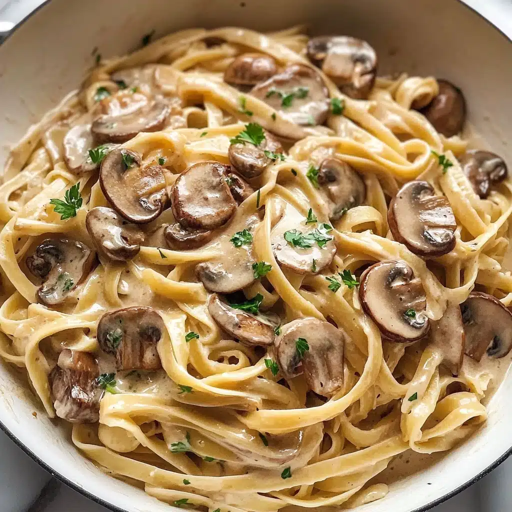 Creamy Mushroom Pasta Recipe - Recipe Image