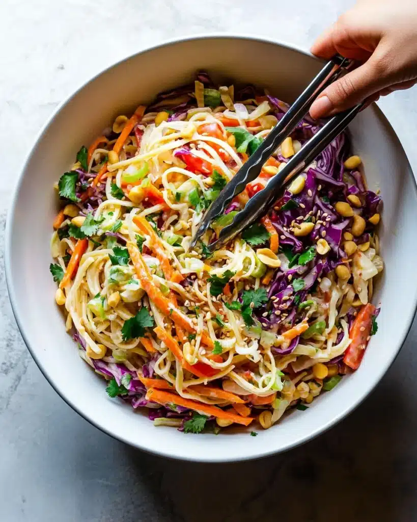Thai Noodle Salad with Peanut Sauce Recipe