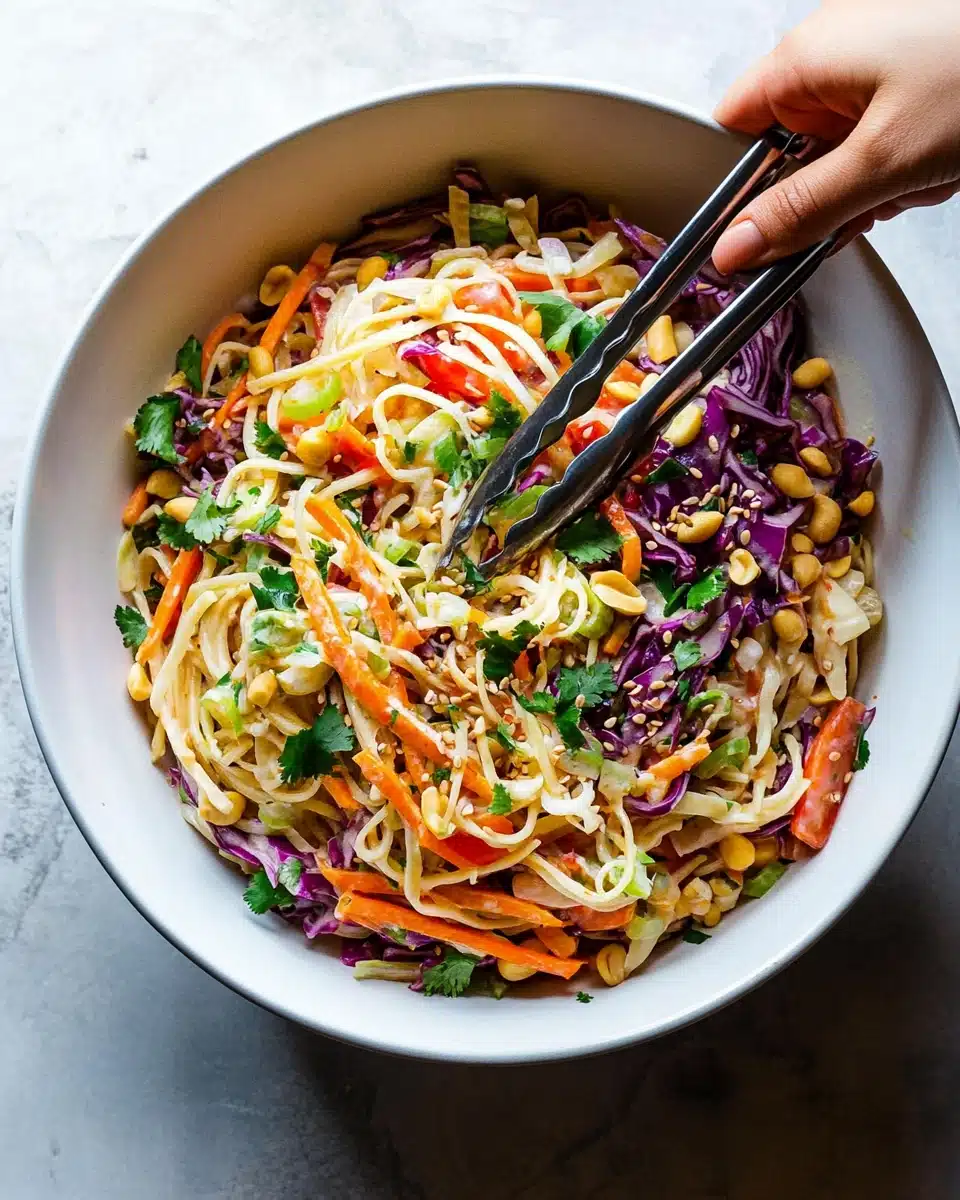 Thai Noodle Salad with Peanut Sauce Recipe