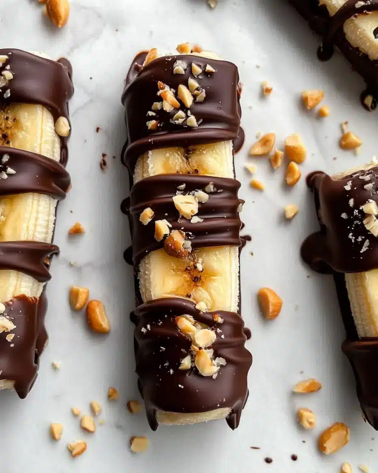 Healthy Frozen Snickers Bananas Recipe