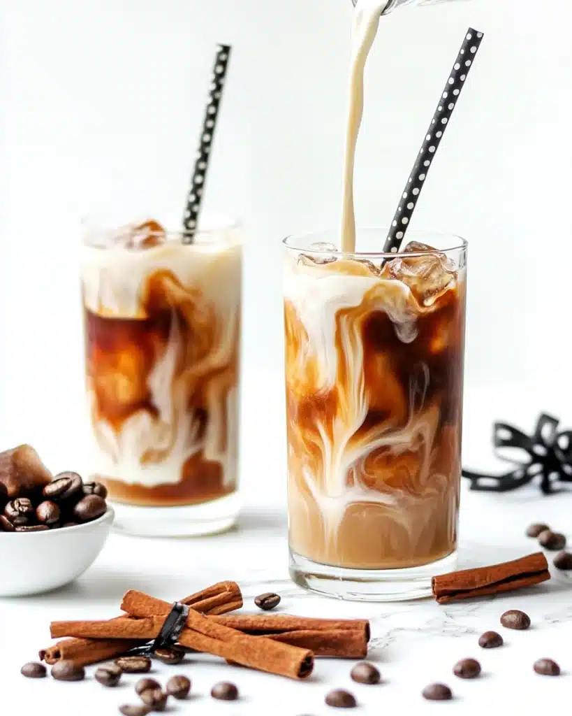 Easy Vanilla Cinnamon Iced Coffee Recipe