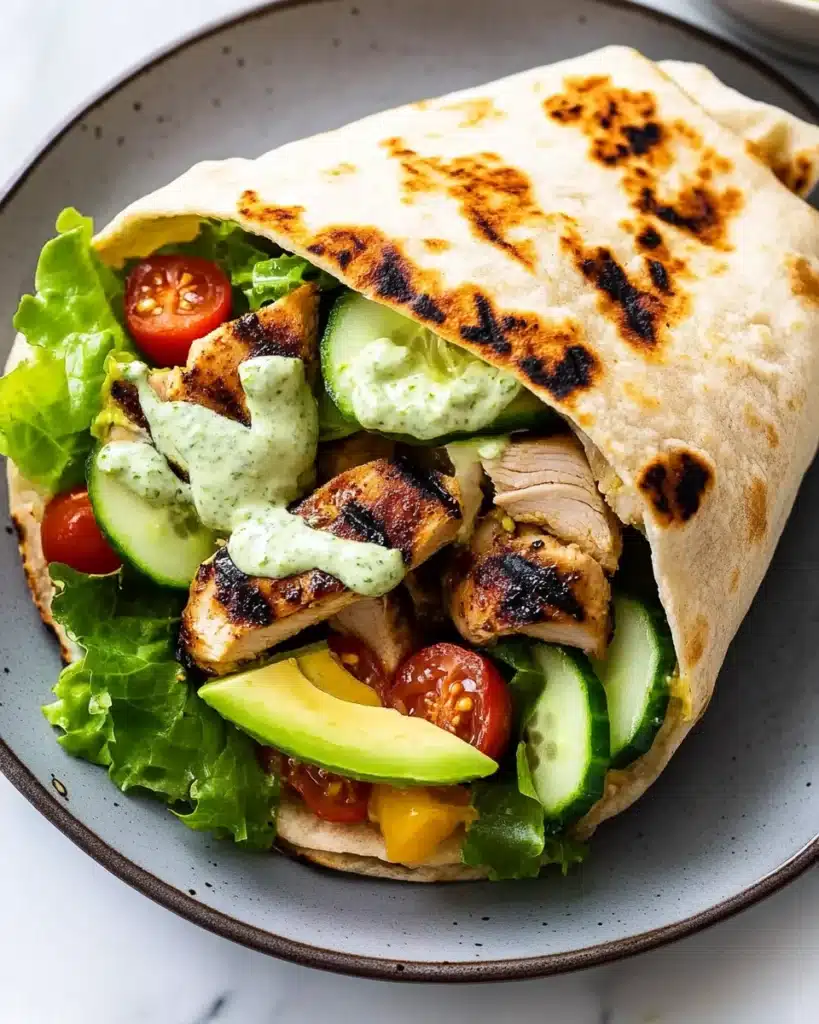 Chicken Shawarma with Easy Flatbread Recipe