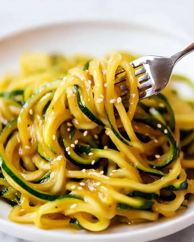 Sesame Teriyaki Zoodle Stir-Fry Recipe