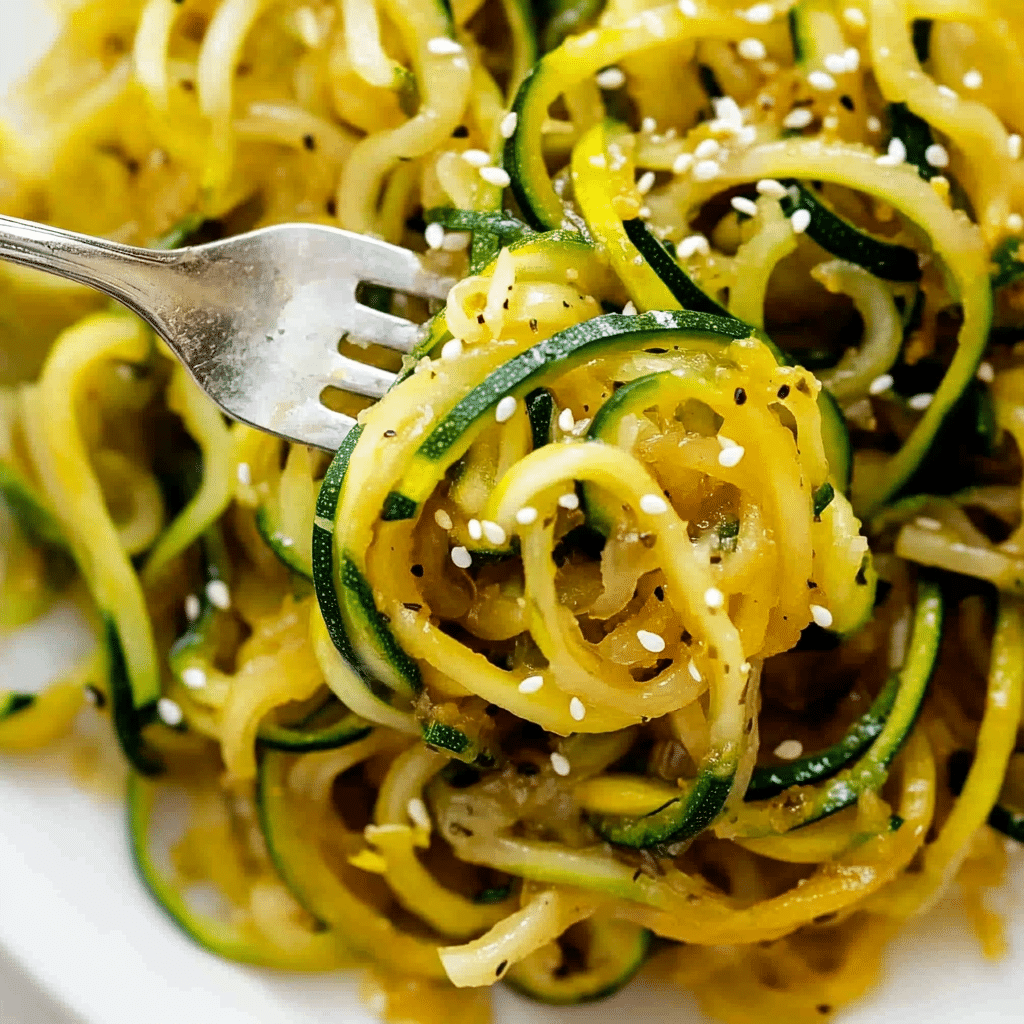 Sesame Teriyaki Zoodle Stir-Fry Recipe - Recipe Image