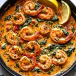 Creamy Garlic-Paprika Shrimp Skillet Recipe