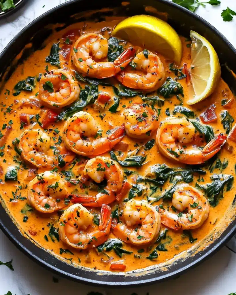 Creamy Garlic-Paprika Shrimp Skillet Recipe