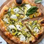 Pizza With Zucchini, Feta, Lemon, and Garlic Recipe