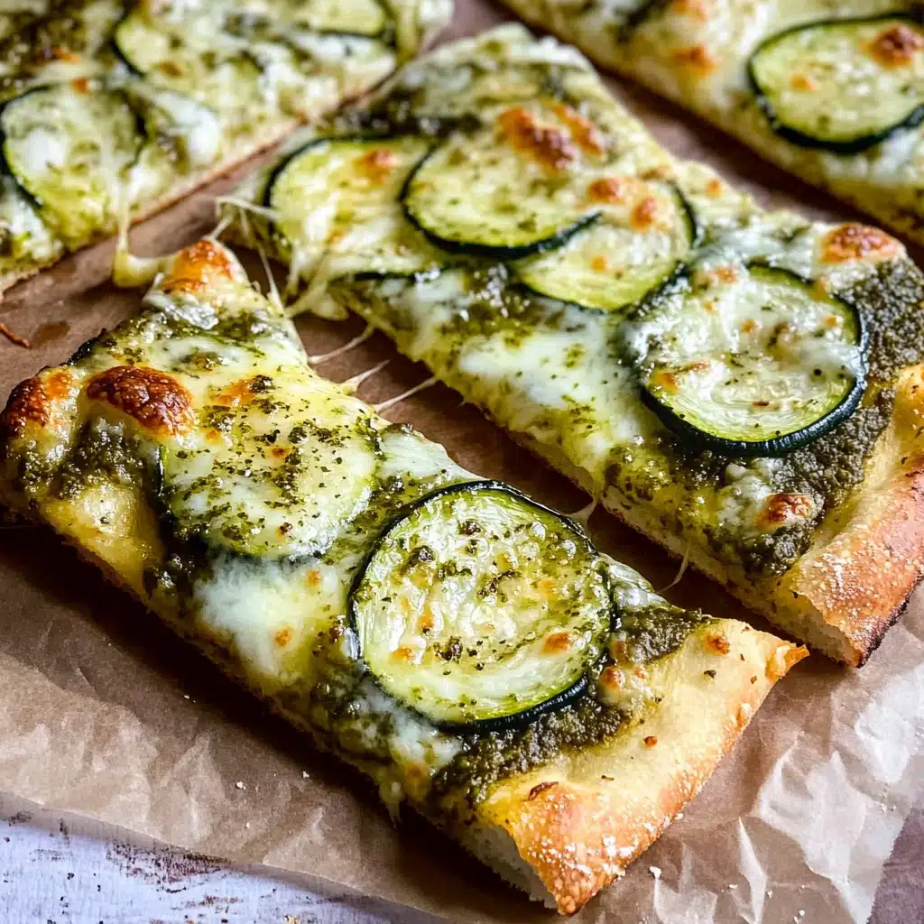 Pizza With Zucchini, Feta, Lemon, and Garlic Recipe - Recipe Image