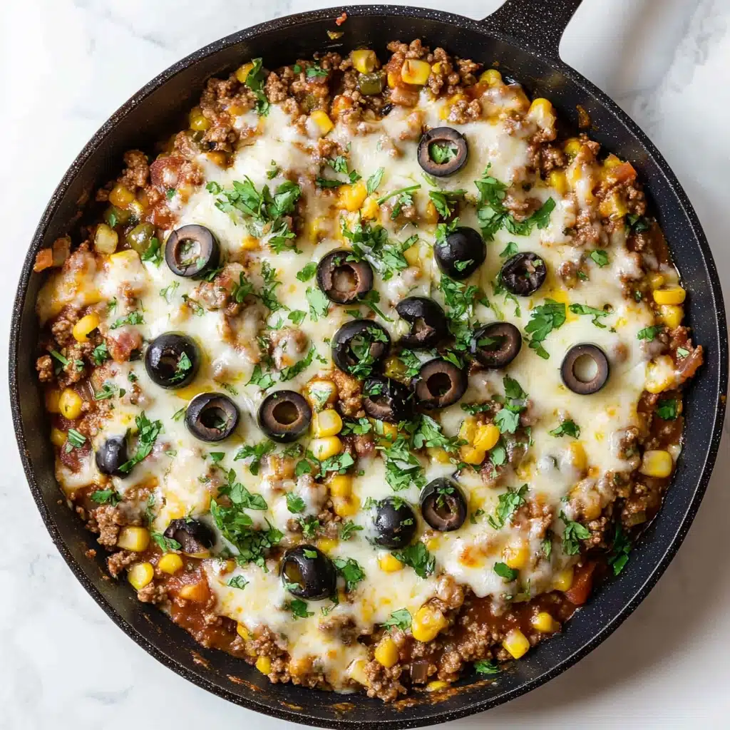 Cheesy Beef Taco Skillet Recipe - Recipe Image