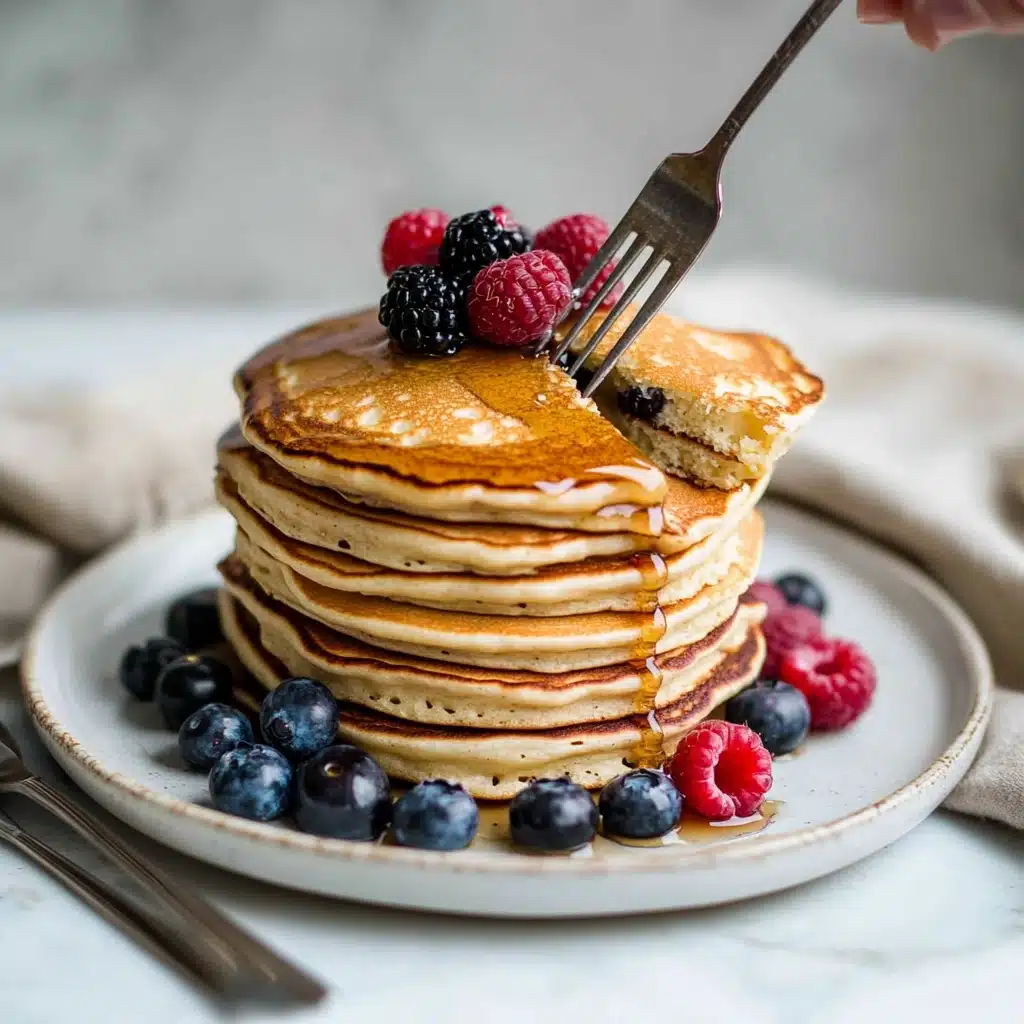 Cottage Cheese Banana Oatmeal Protein Pancakes Recipe - Recipe Image